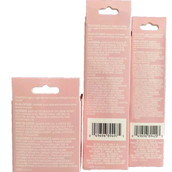 B*Pure Glow Up Toner, Serum and Night Moisturizer Watermelon Hyaluronic Acid Set - Picture 2 of 2